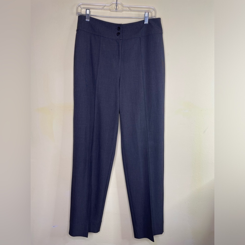 Chico’s Gray Flat Front Dress Pants Size Medium